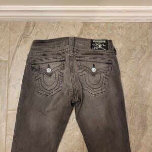 True Religion Jeans Womens Sz 24 Misty Skinny Slim Fit Stitch Dark Flap Pocket